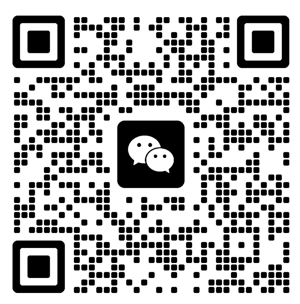 微信小程序二维码，方形黑色线条组成，背景为白色，中心位置有小程序图标标识
