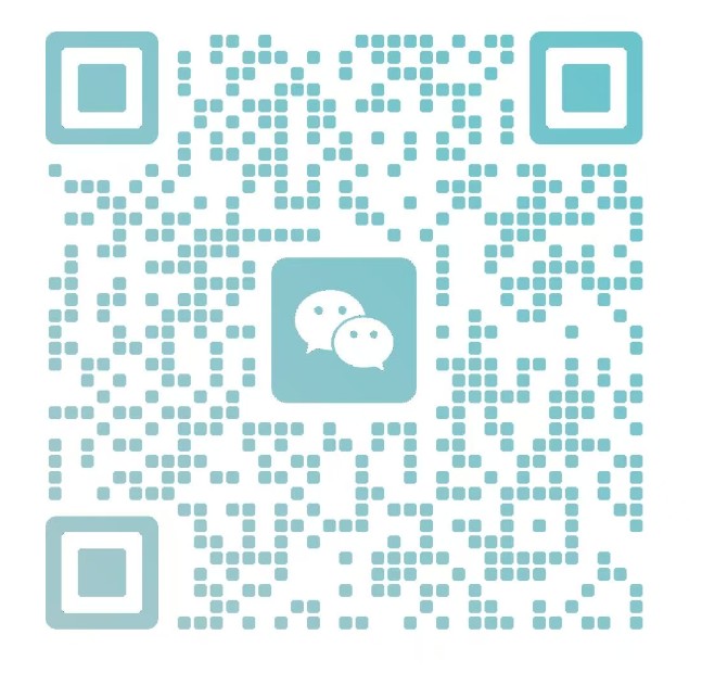 微信公众号二维码，方形黑色线条组成，背景为白色，中心位置有微信图标标识